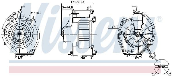 Salona ventilators NISSENS 87478 1