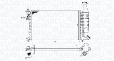 Radiators, Motora dzesēšanas sistēma MAGNETI MARELLI 350213186400 1