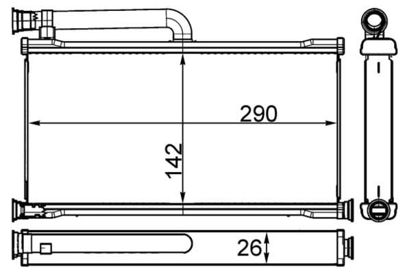 Siltummainis, Salona apsilde MAHLE AH 261 000S 1