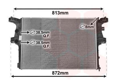 Radiators, Motora dzesēšanas sistēma VAN WEZEL 28002126 1