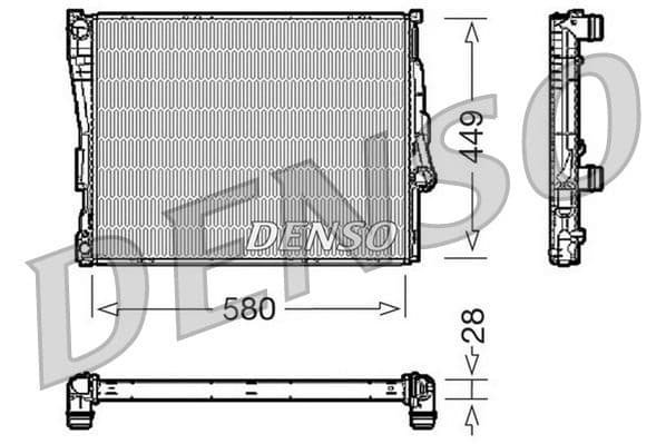 Radiators, Motora dzesēšanas sistēma DENSO DRM05069 1