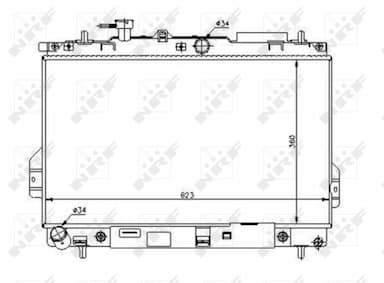 Radiators, Motora dzesēšanas sistēma NRF 53363 5