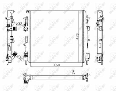 Radiators, Motora dzesēšanas sistēma NRF 58317A 1