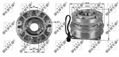 Sajūgs, Radiatora ventilators NRF 49702 5