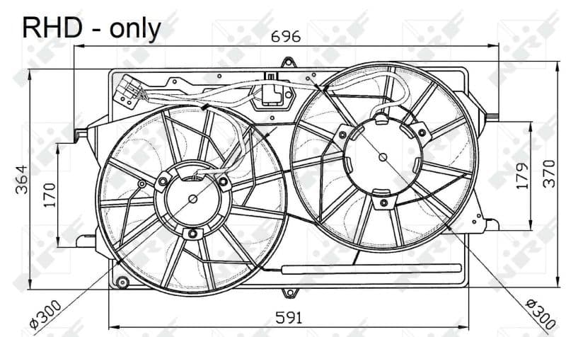 Ventilators, Motora dzesēšanas sistēma NRF 47033 1