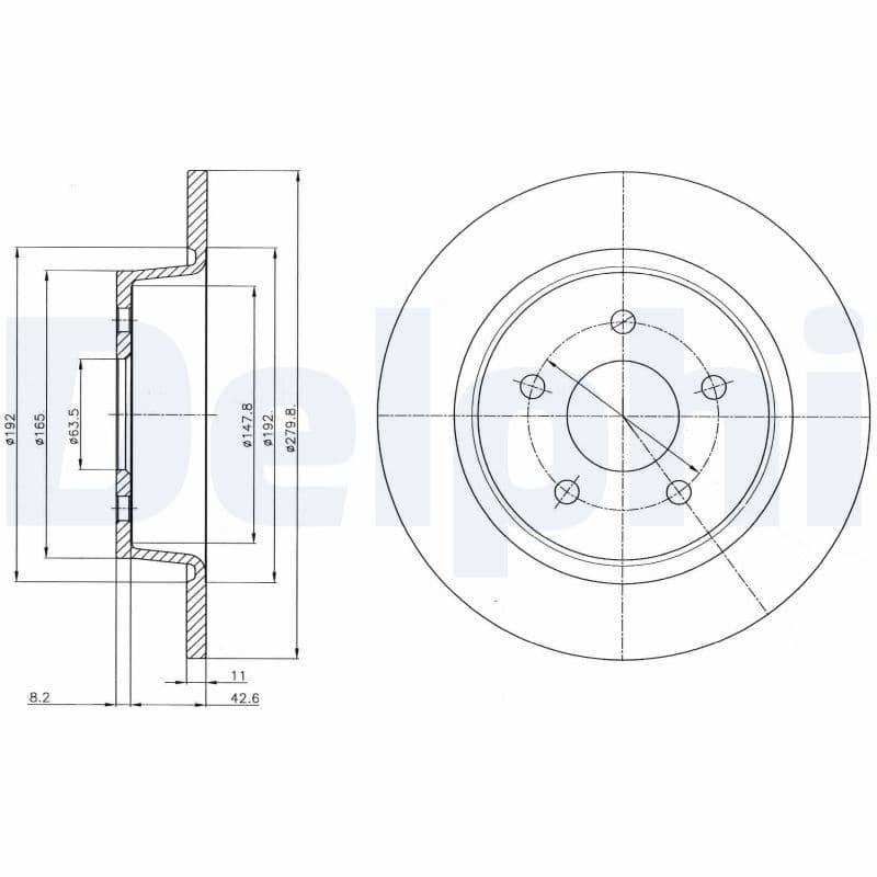 Bremžu diski DELPHI BG4533C 1