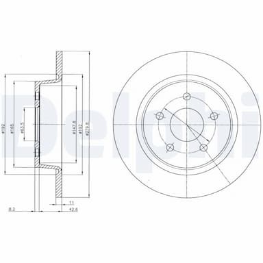 Bremžu diski DELPHI BG4533C 1