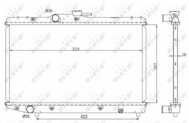 Radiators, Motora dzesēšanas sistēma NRF 506725 4