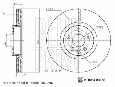 Bremžu diski BLUE PRINT ADBP430028 3