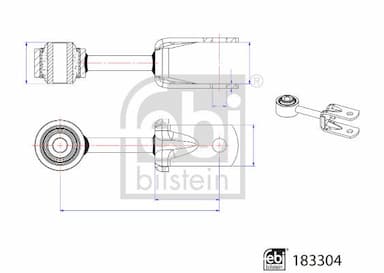 Stiepnis/Atsaite, Stabilizators FEBI BILSTEIN 183304 1