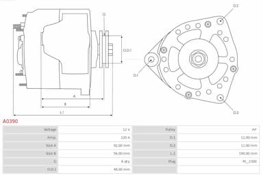 Ģenerators AS-PL A0390 5