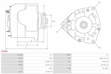 Ģenerators AS-PL A5080 5