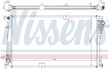 Radiators, Motora dzesēšanas sistēma NISSENS 630709 5