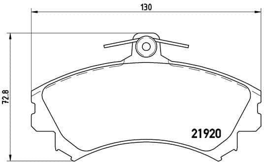 Bremžu uzliku kompl., Disku bremzes BREMBO P 50 055 1