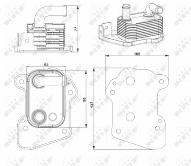 Eļļas radiators, Motoreļļa NRF 31753 5