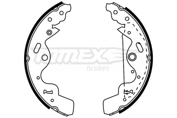 Bremžu loku komplekts TOMEX Brakes TX 22-75 1