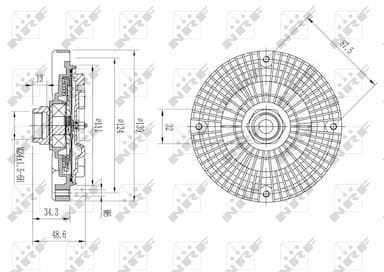 Sajūgs, Radiatora ventilators NRF 49642 5