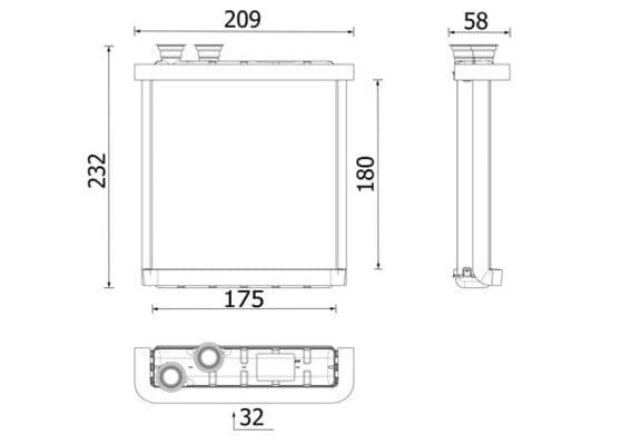 Siltummainis, Salona apsilde MAHLE AH 298 000P 1