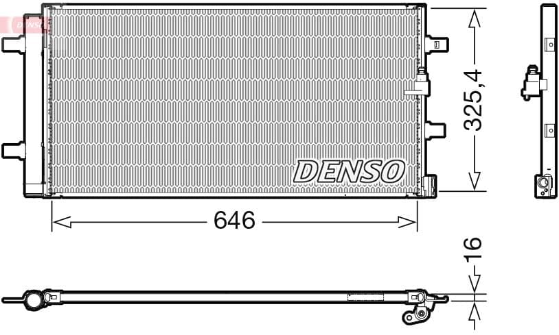 Kondensators, Gaisa kond. sistēma DENSO DCN02041 1