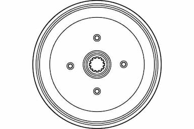Bremžu trumulis TRW DB4037 2