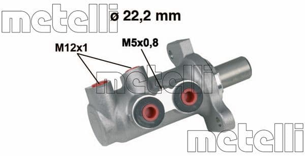 Galvenais bremžu cilindrs METELLI 05-0294 1