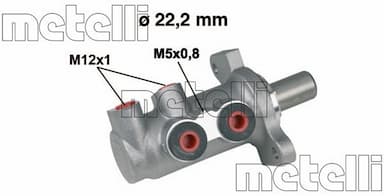 Galvenais bremžu cilindrs METELLI 05-0294 1