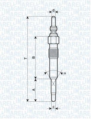 Kvēlsvece MAGNETI MARELLI 062900028304 1