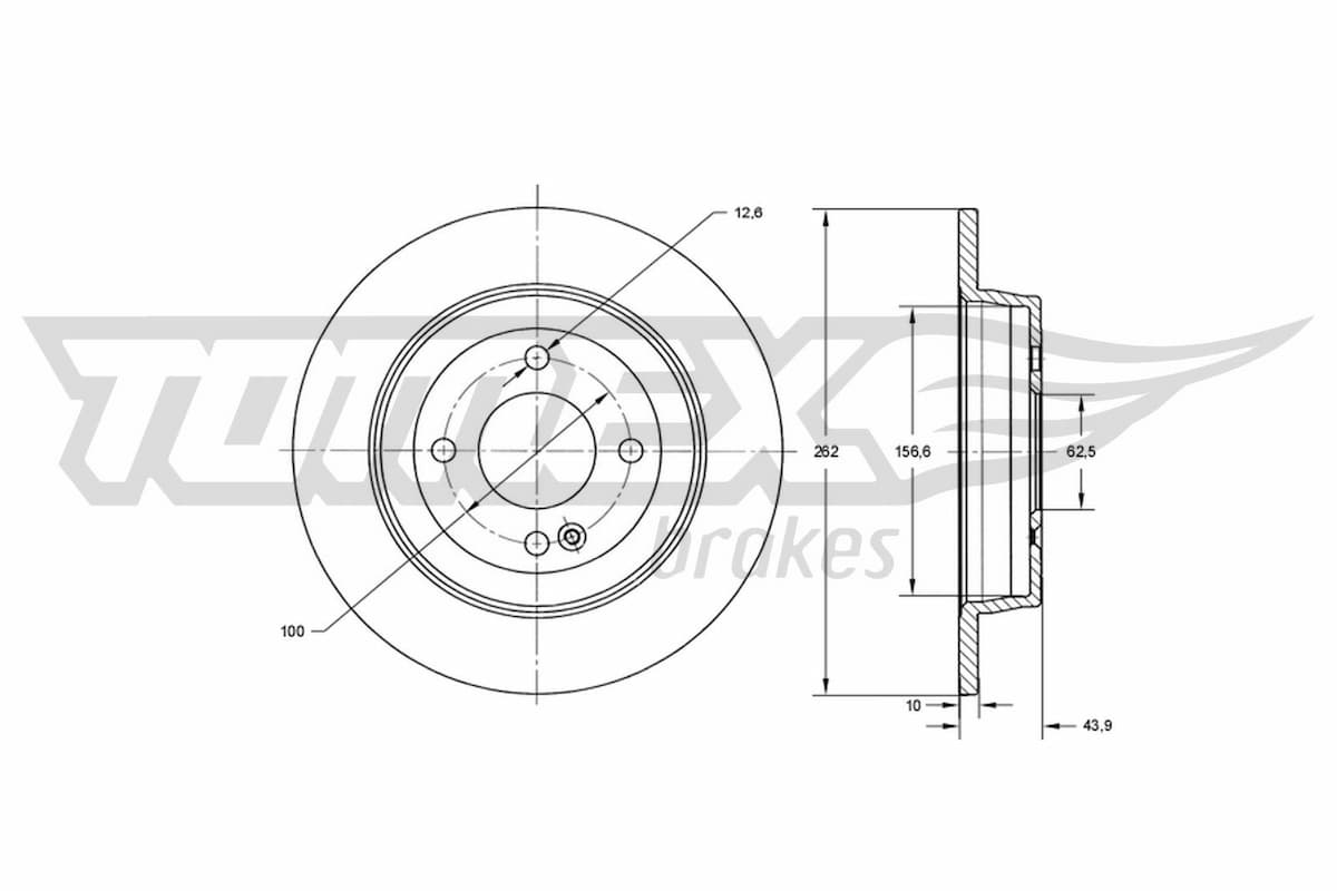 Bremžu diski TOMEX Brakes TX 73-35 1