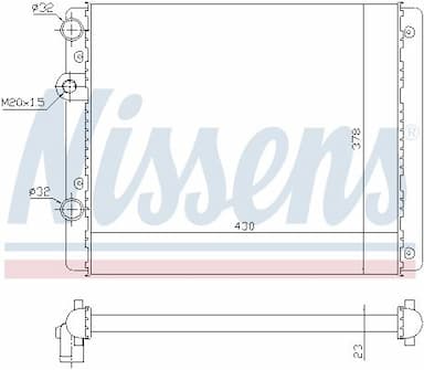 Radiators, Motora dzesēšanas sistēma NISSENS 652341 5