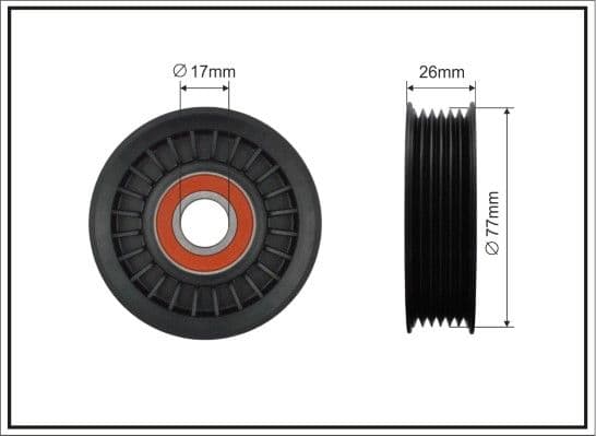 Spriegotājrullītis, Ķīļrievu siksna CAFFARO 415-00 1