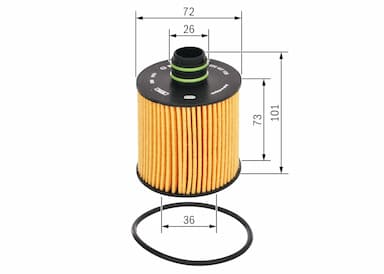 Eļļas filtrs BOSCH F 026 407 108 5