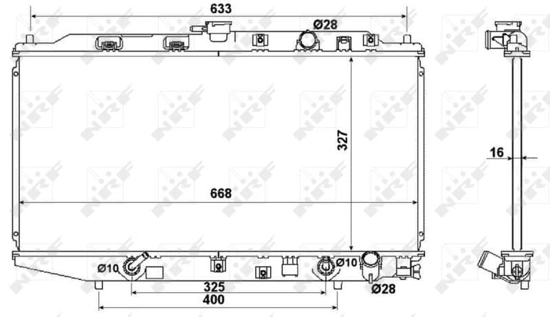 Radiators, Motora dzesēšanas sistēma NRF 516728 1