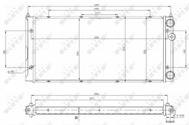 Radiators, Motora dzesēšanas sistēma NRF 53960 2