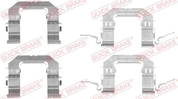 Piederumu komplekts, Disku bremžu uzlikas QUICK BRAKE 109-1722 1