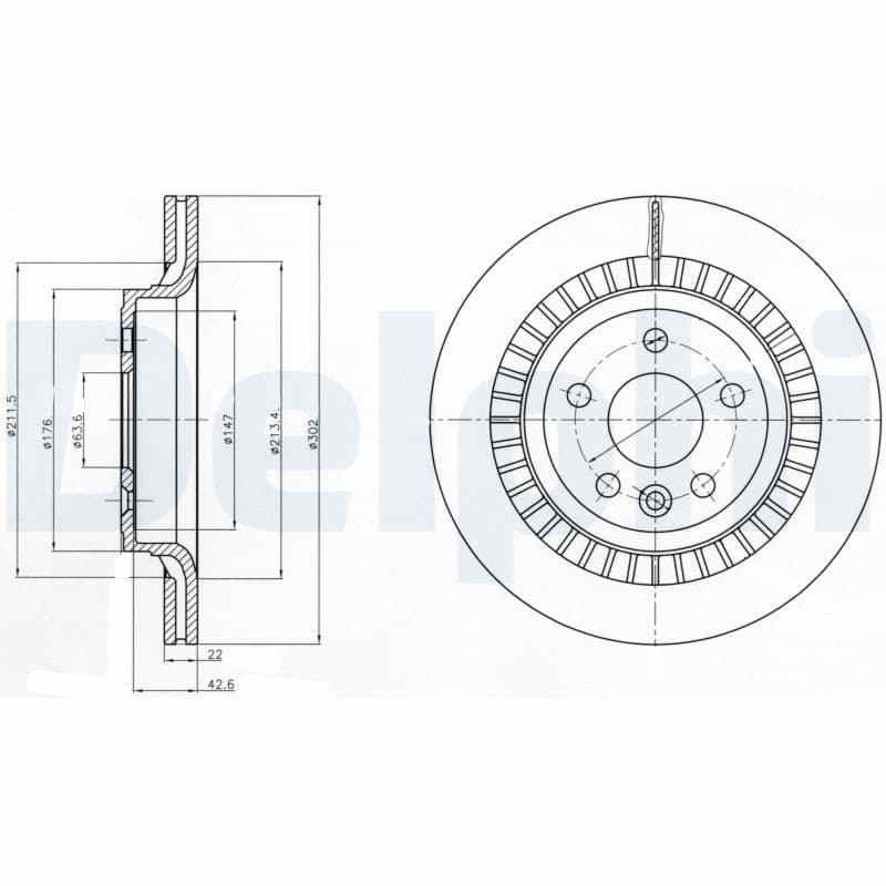 Bremžu diski DELPHI BG4270 1