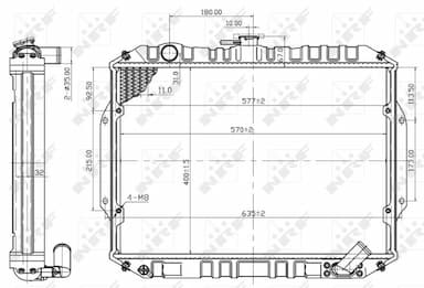 Radiators, Motora dzesēšanas sistēma NRF 503486 1