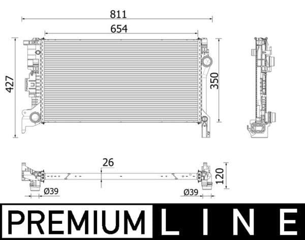 Radiators, Motora dzesēšanas sistēma MAHLE CR 2335 000P 1