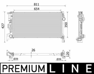 Radiators, Motora dzesēšanas sistēma MAHLE CR 2335 000P 1