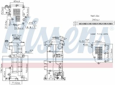 Radiators, Izplūdes gāzu recirkulācija NISSENS 989503 1