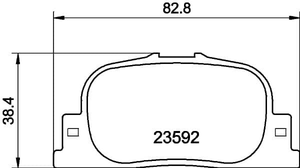 Bremžu uzliku kompl., Disku bremzes HELLA 8DB 355 010-001 1