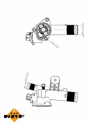 Termostats, Dzesēšanas šķidrums NRF 725056 5