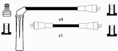 Augstsprieguma vadu komplekts NGK 8200 2