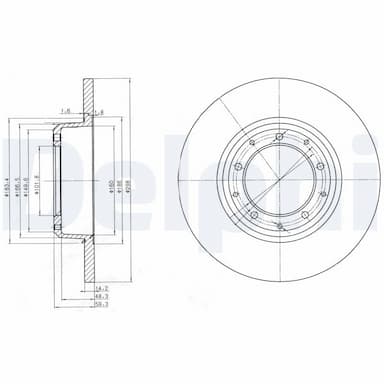 Bremžu diski DELPHI BG3982C 1