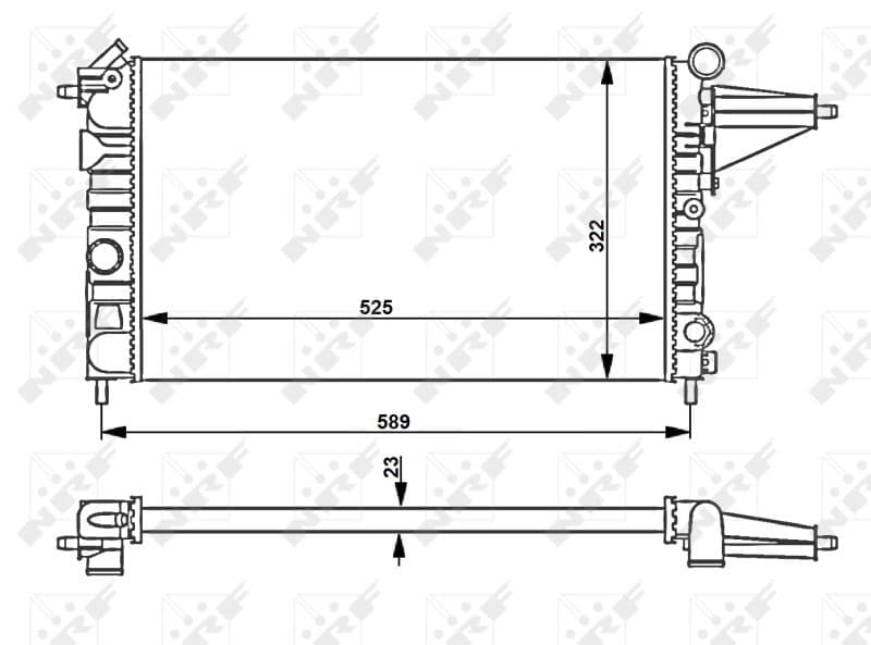 Radiators, Motora dzesēšanas sistēma NRF 58775 1