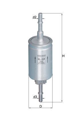 Degvielas filtrs MAHLE KL 458 1