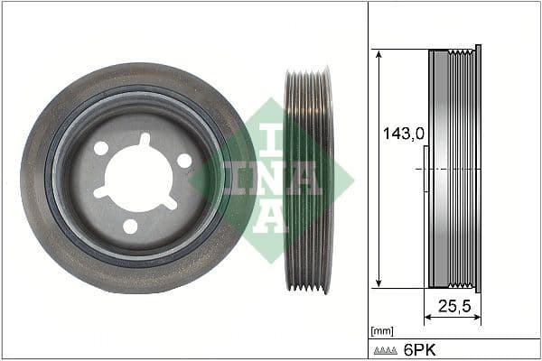 Piedziņas skriemelis, Kloķvārpsta Schaeffler INA 544 0145 10 1