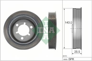 Piedziņas skriemelis, Kloķvārpsta Schaeffler INA 544 0145 10 1