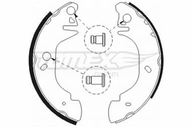 Bremžu loku komplekts TOMEX Brakes TX 20-81 1