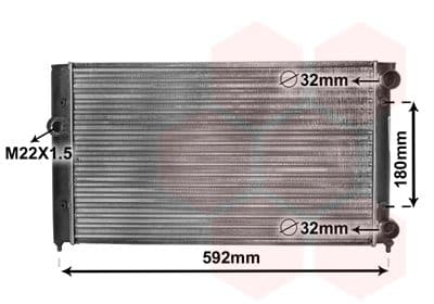 Radiators, Motora dzesēšanas sistēma VAN WEZEL 58002099 1