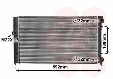 Radiators, Motora dzesēšanas sistēma VAN WEZEL 58002099 1